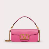 Valentino Garavani Loco Shoulder Bag In Calfskin Pink