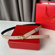 Valentino Garavani One Stud Belt In Calfskin Pink