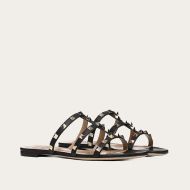 Valentino Garavani Rockstud Slides Women Calfskin Black