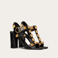 Valentino Garavani Roman Stud Sandals Women Calfskin Black