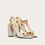 Valentino Garavani Roman Stud Sandals Women Calfskin White