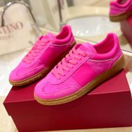 Valentino Upvillage Low-Top Sneakers Unisex Suede Pink