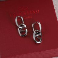 Valentino VLogo Boldies Earrings In Metal Silver